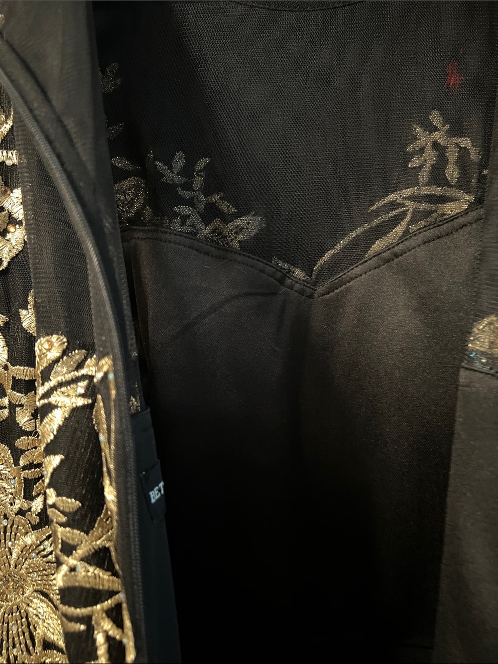 Betsy & Adam Black and Gold Floral Dress/gown
Full length - Picture 16 of 16